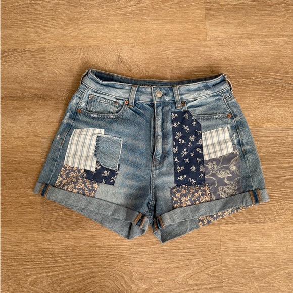 American Eagle Outfitters Pants - Patchwork Denim Shorts